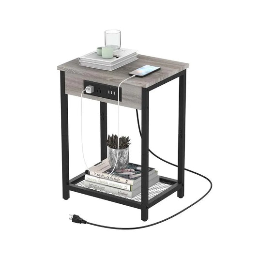 Nightstand with Charging Station - Alia's Home Things  