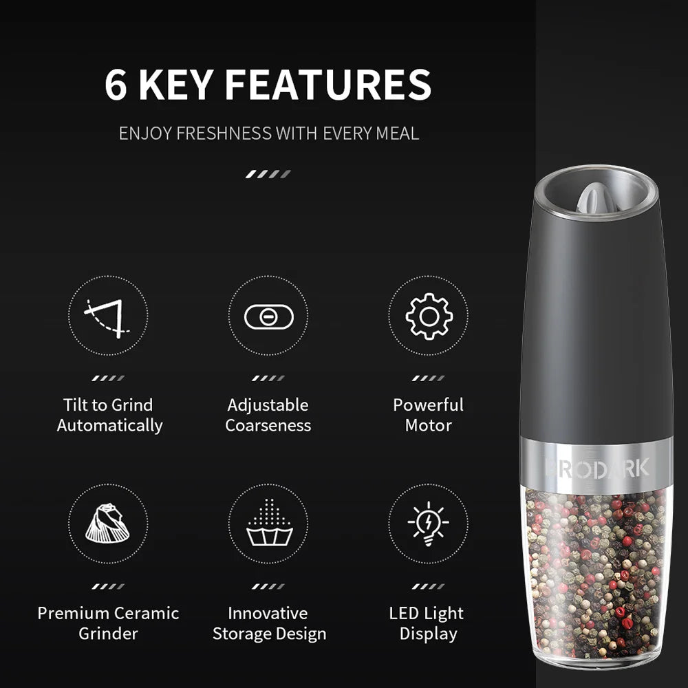 Electric Salt And Pepper Grinder Set - Alia's Home Things  