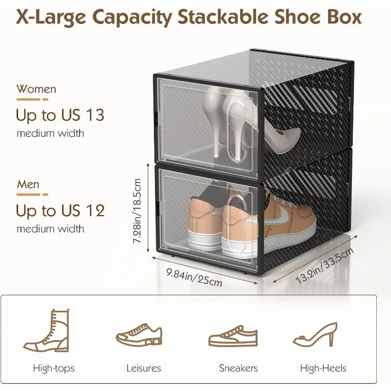 X-Large 12 Pack Shoe Storage Box - Alia's Home Things  