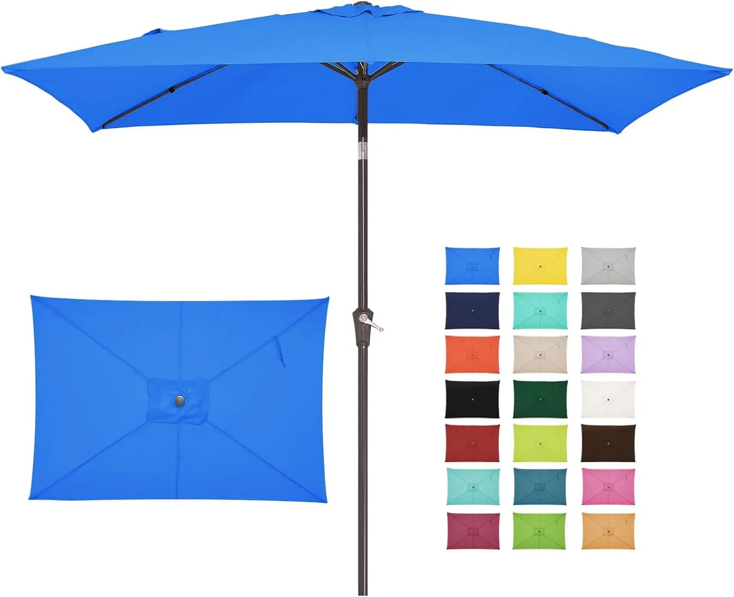 6.5x10 ft Rectangular Patio Umbrellas Outdoor - Alia's Home Things  