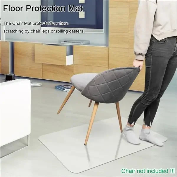 PVC Dull Polish Chair Mat 90x120x0.2cm Rectangular - Alia's Home Things  