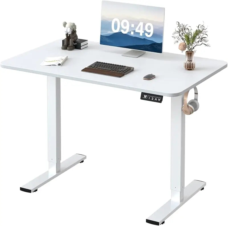 Furmax Electric Sit Stand-Up Home Office Computer Desk - Alia's Home Things  