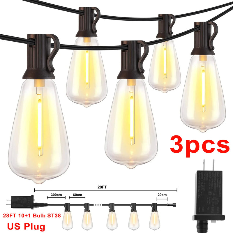 28FT String Patio Lights - Alia's Home Things  