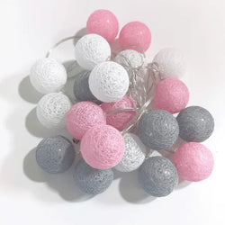 USB/Battery Powered Cotton Balls Fairy String Lights - Alia's Home Things  
