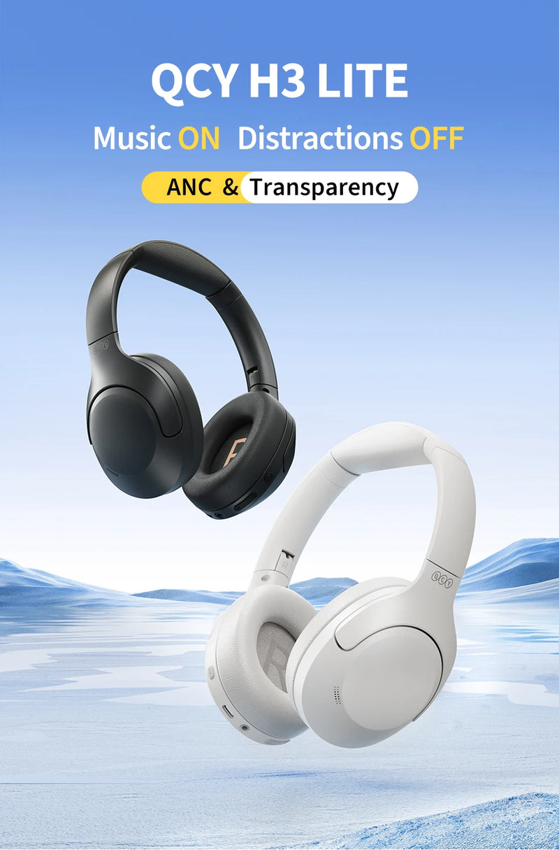 QCY H3 Lite ANC Wireless Headphones - Alia's Home Things  