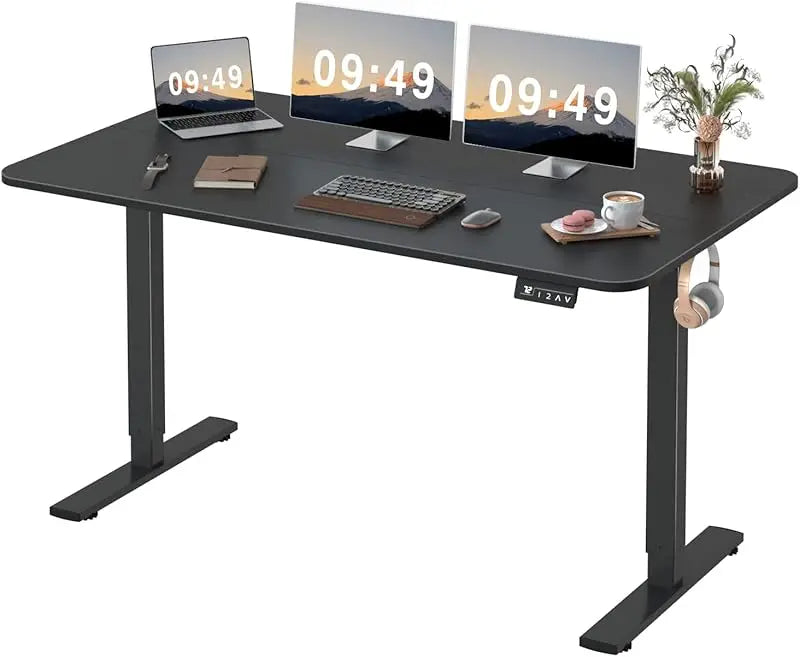 Furmax Electric Sit Stand-Up Home Office Computer Desk - Alia's Home Things  