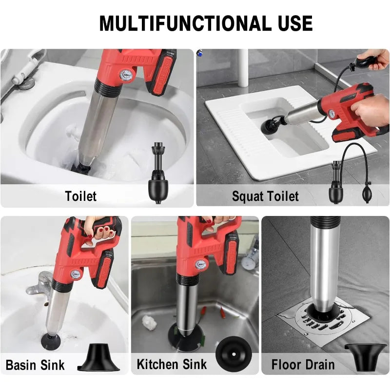 Toilet Plunger Drain Clog Remover Tools - Alia's Home Things  