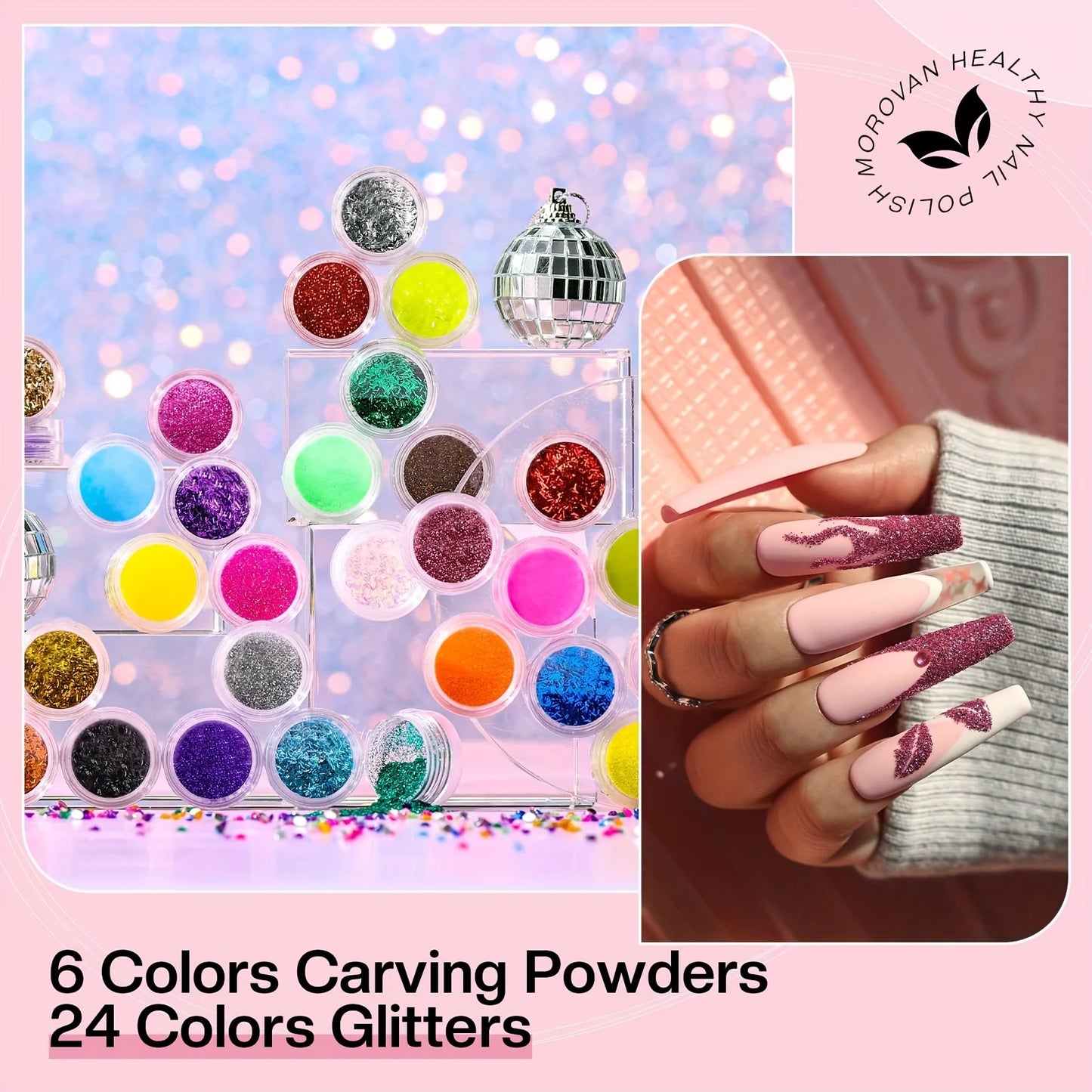 Morovan Professional Beginner Acrylic Nail Starter Kit - Alia's Home Things  
