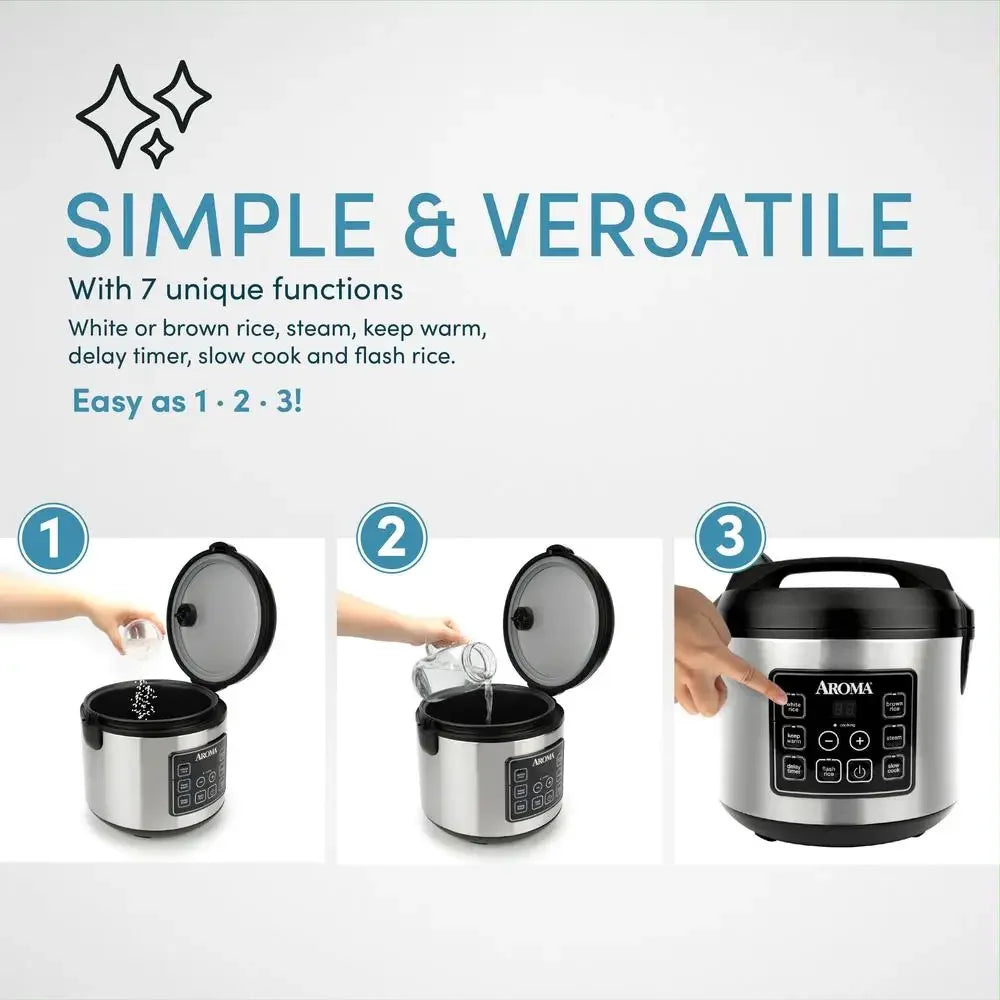 20-Cup Programmable Rice Cooker Steamer - Alia's Home Things  