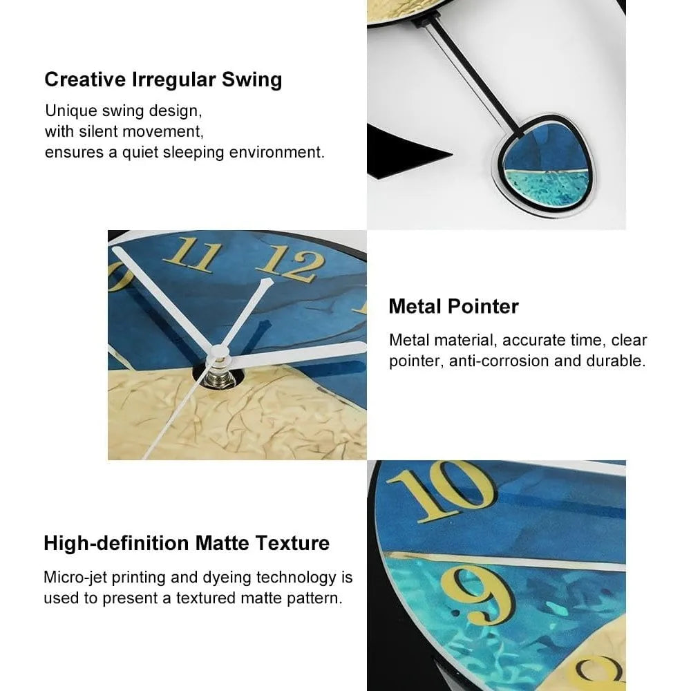 Multi-color Decorative Wall Clock - Alia's Home Things  