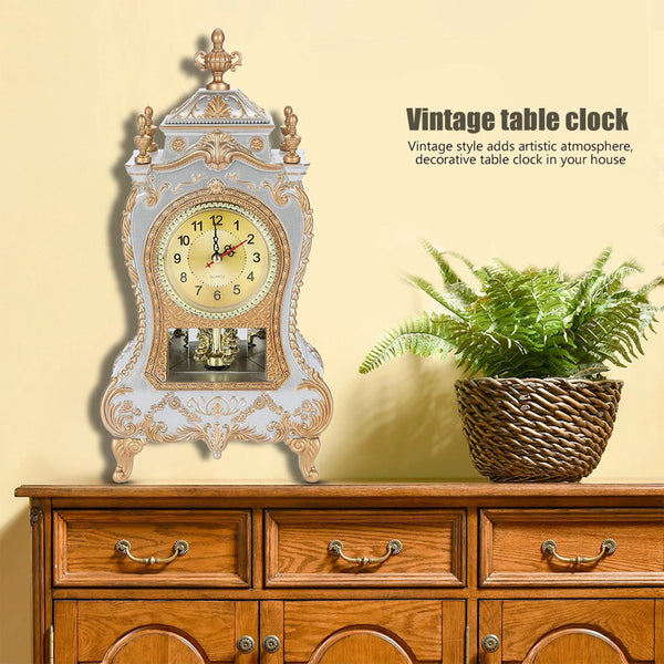 Vintage Style Plastic Table Clock Antique - Alia's Home Things  