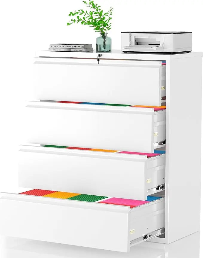 Lateral File Cabinet with Lock for Home Office - Alia's Home Things  