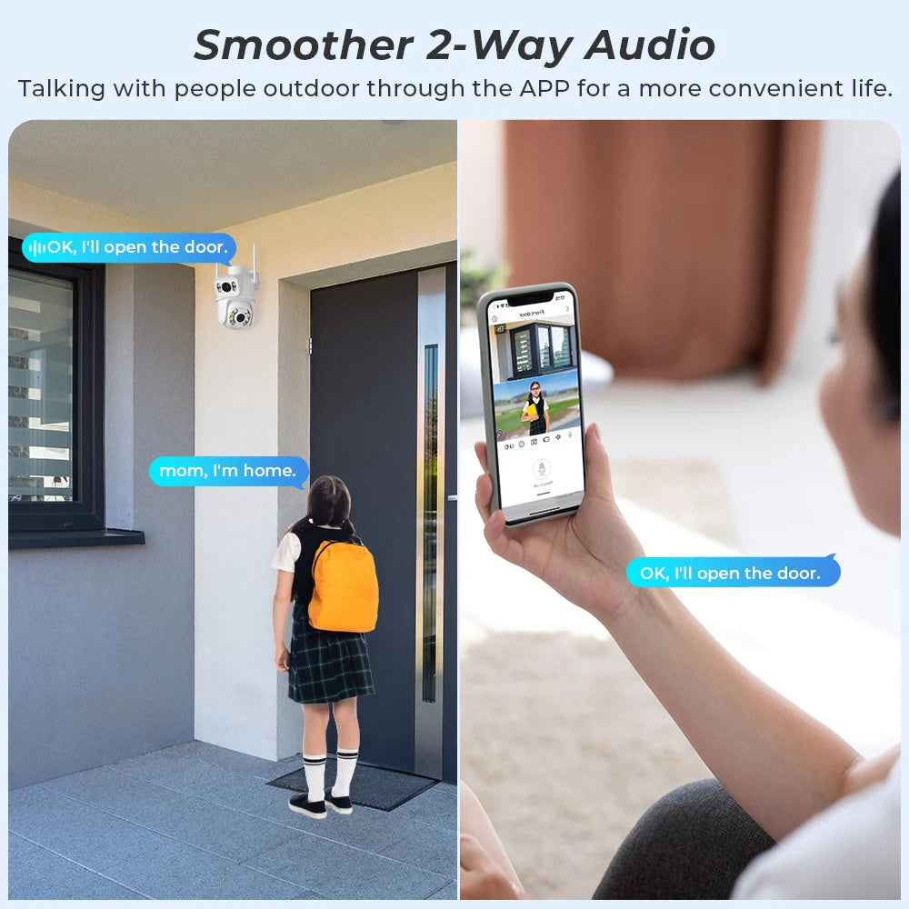 Dual Lens 4X Digital Zoom PTZ IP Cameras - Alia's Home Things  