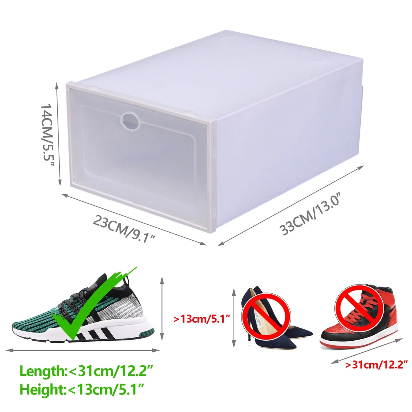 20Pcs Foldable Shoe Box Set - Alia's Home Things  
