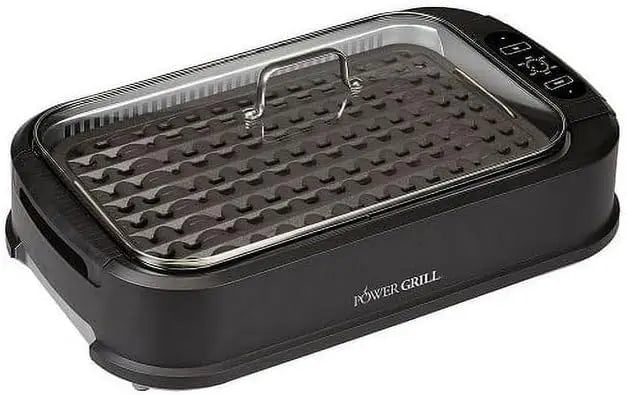 Smokeless Indoor Electric Grill With Tempered Lid - Alia's Home Things  