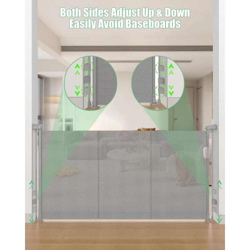 Extended Retractable Baby Gate, 78 Inch Extra Wide - Alia's Home Things  