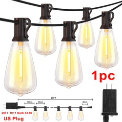 28FT String Patio Lights - Alia's Home Things  