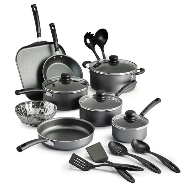 PrimaWare 18-Piece Stainless Steel Nonstick Cookware Set - Alia's Home Things  