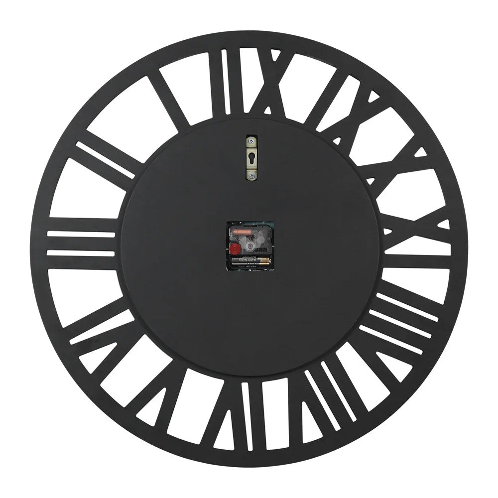 LUVODI Round Wall Clock Mirror Decorative Silver - Alia's Home Things  