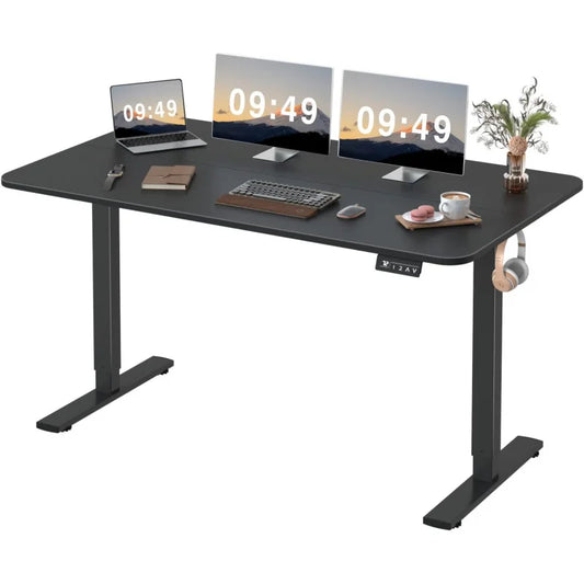 Furmax Electric Sit Stand-Up Home Office Computer Desk - Alia's Home Things  