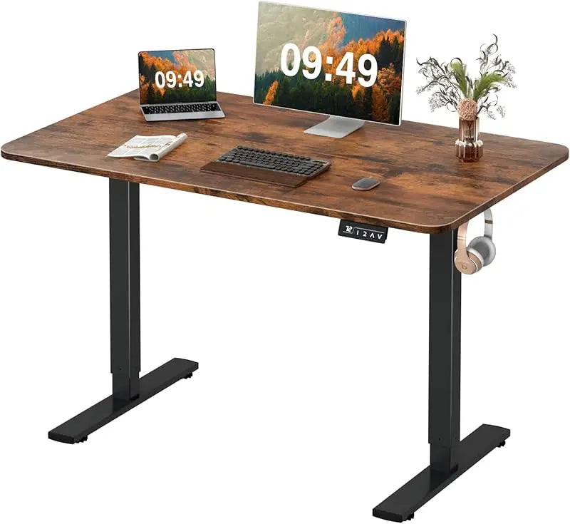 Furmax Electric Sit Stand-Up Home Office Computer Desk - Alia's Home Things  