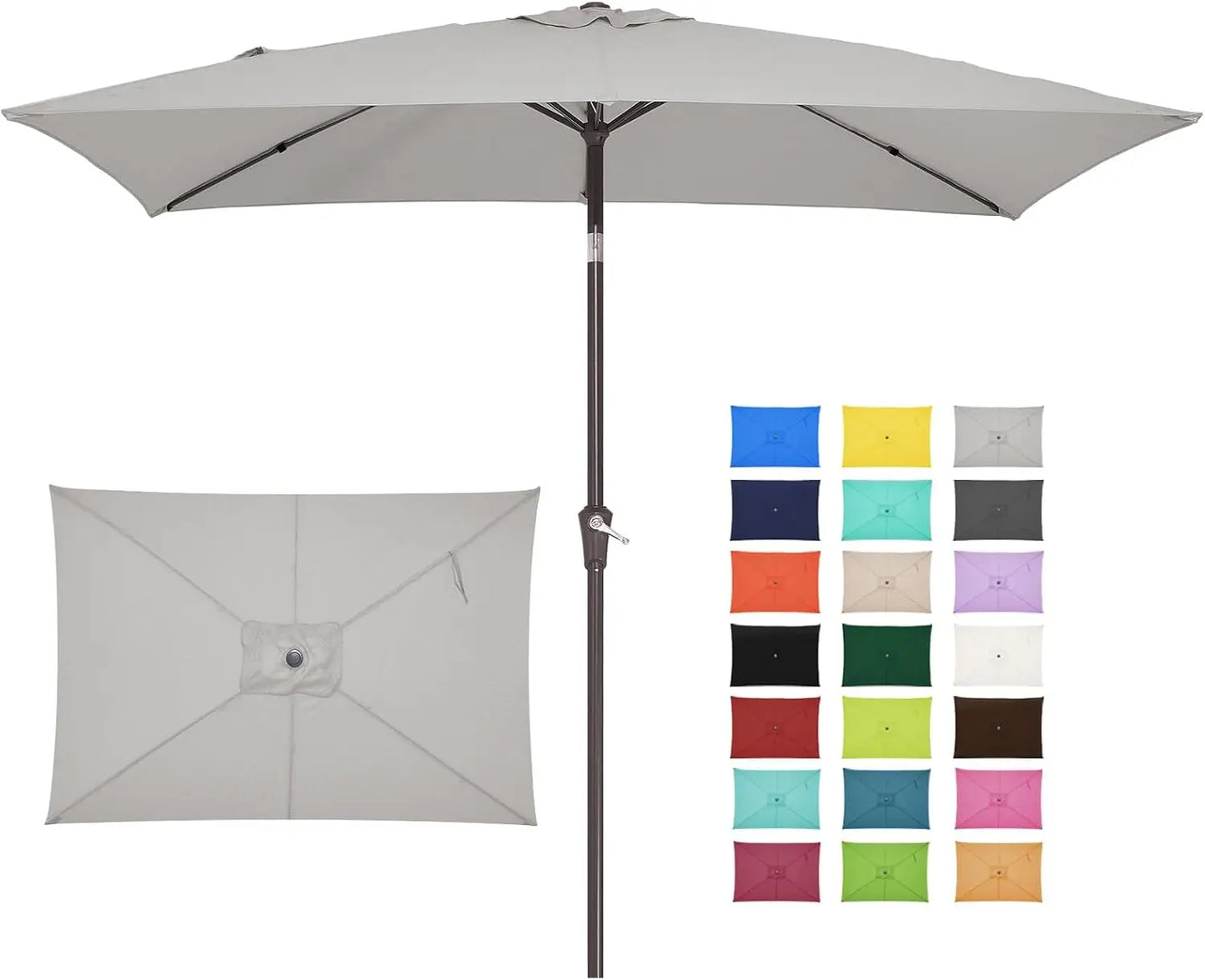 6.5x10 ft Rectangular Patio Umbrellas Outdoor - Alia's Home Things  