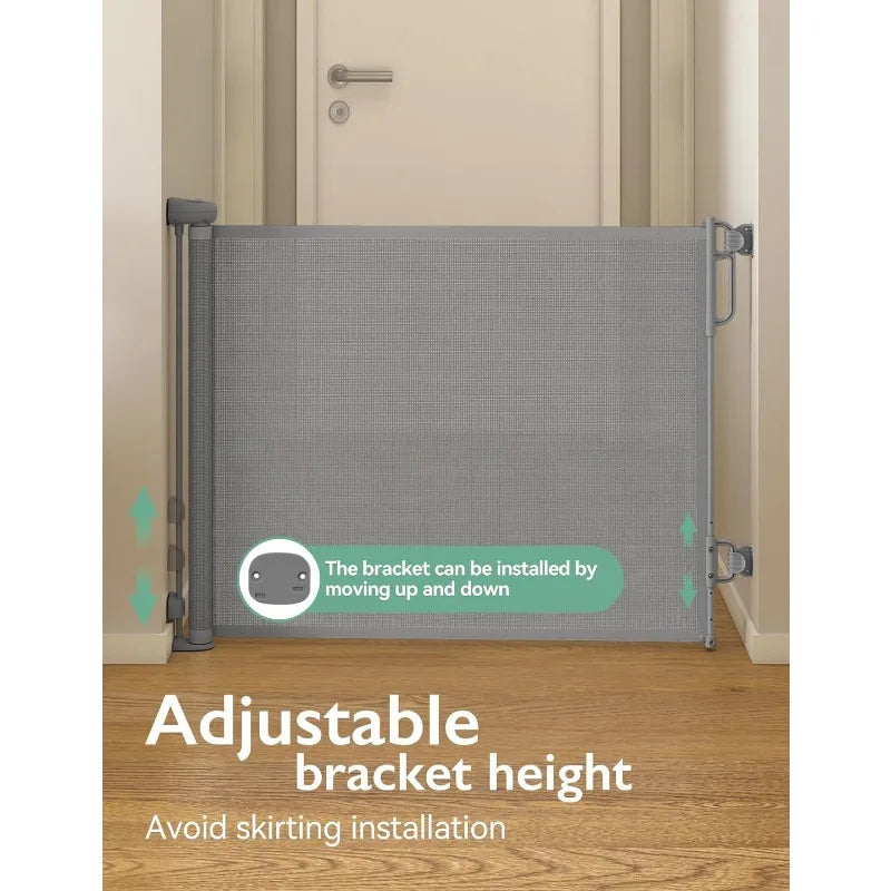 Retractable Mesh Safety Baby Gate for Stairs - Alia's Home Things  