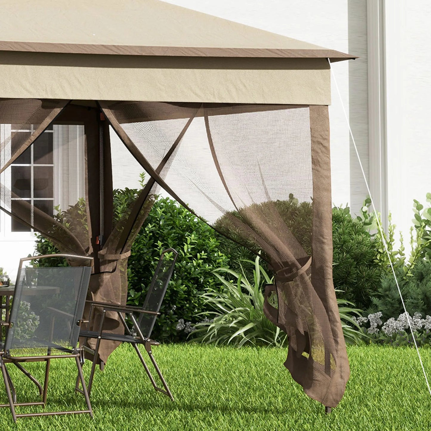 11' X 11' Outdoor 2-Tier Pop-up Gazebo Portable - Alia's Home Things  
