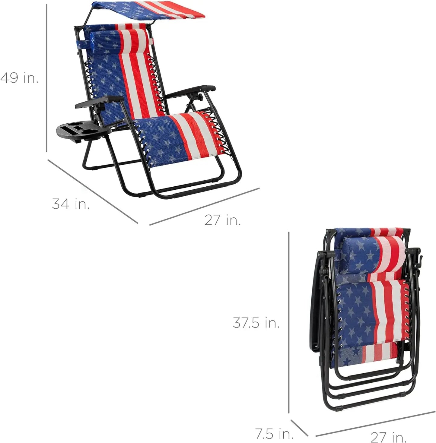 Folding zero gravity outdoor lounge chair - Alia's Home Things  