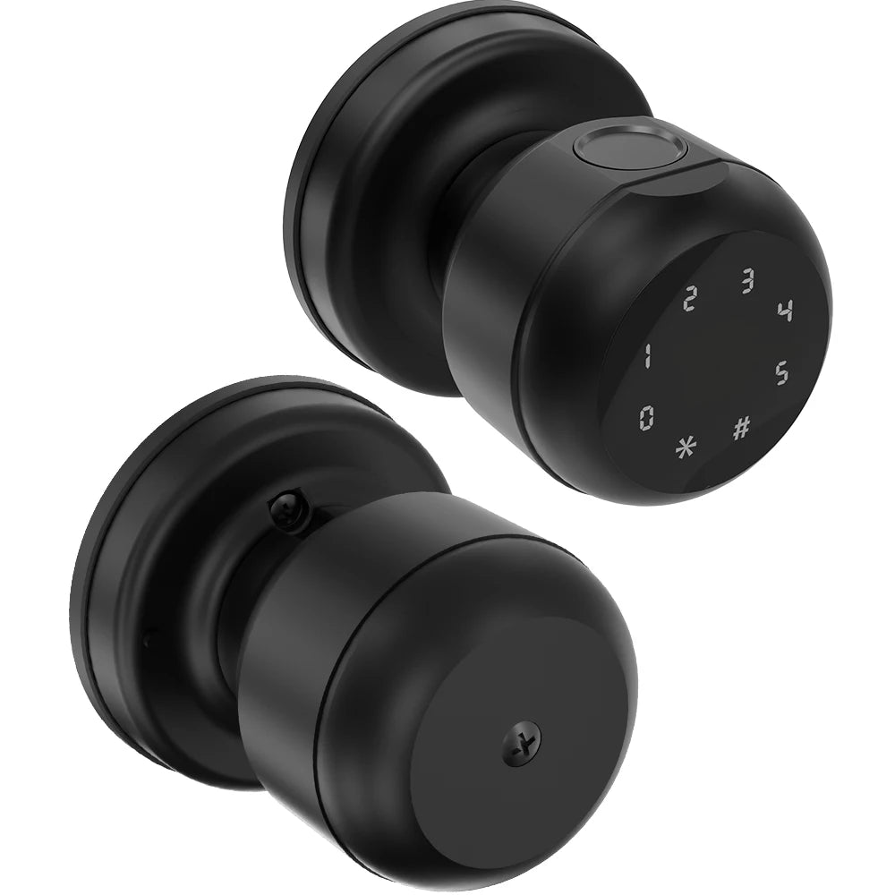 Round Knob Fingerprint Smart Lock - Alia's Home Things  