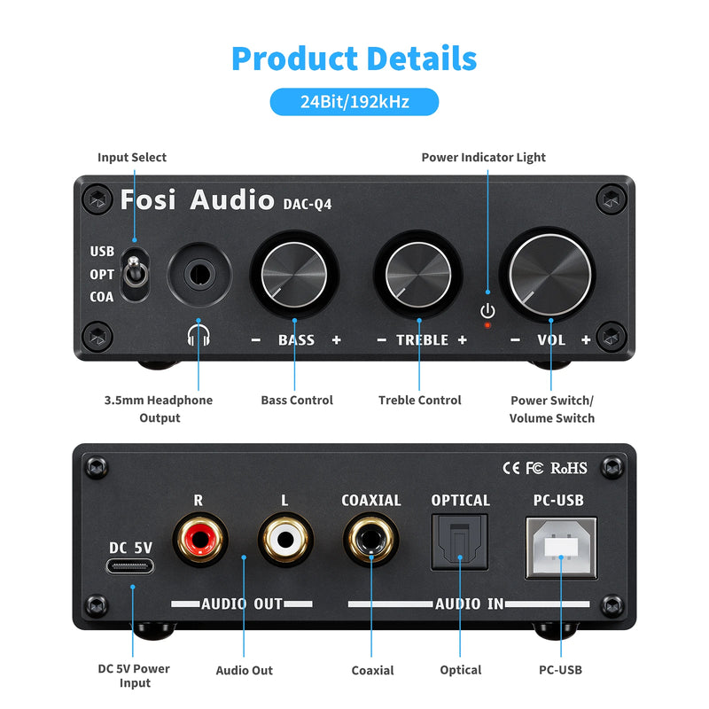 Gaming DAC & Headphone Amplifier Audio Converter Adapter - Alia's Home Things  