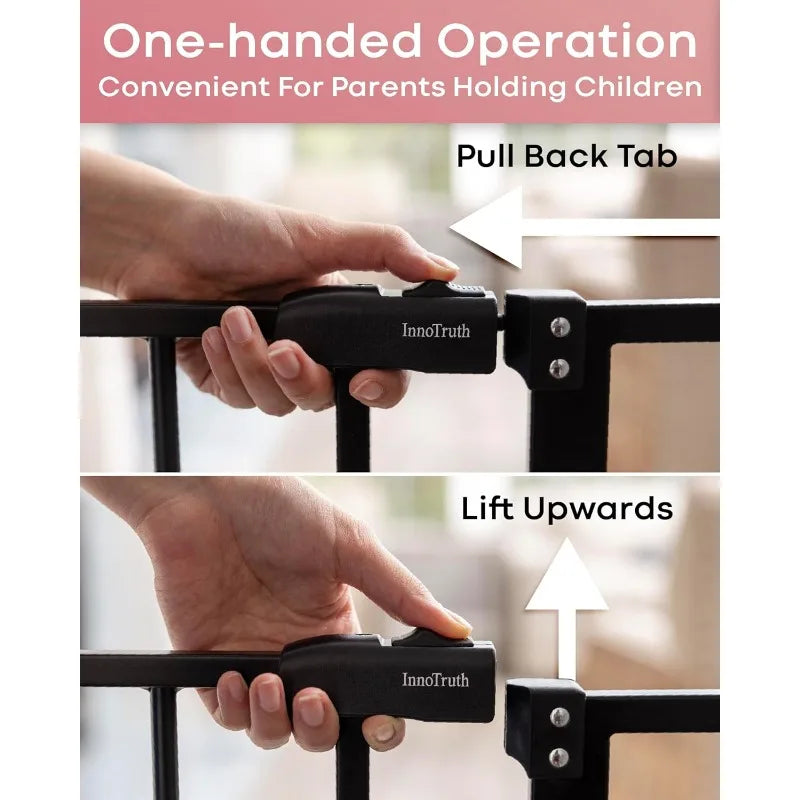 Wide Baby Gate for Stairs, Dual Lock - Alia's Home Things  