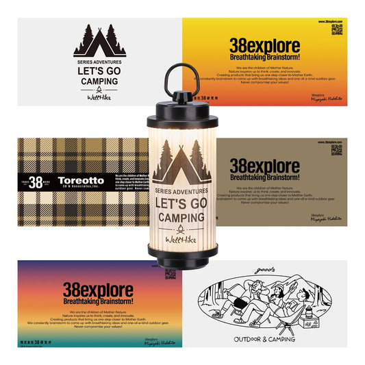 USB Rechargeable Camping lamp with 6xStickers - Alia's Home Things  