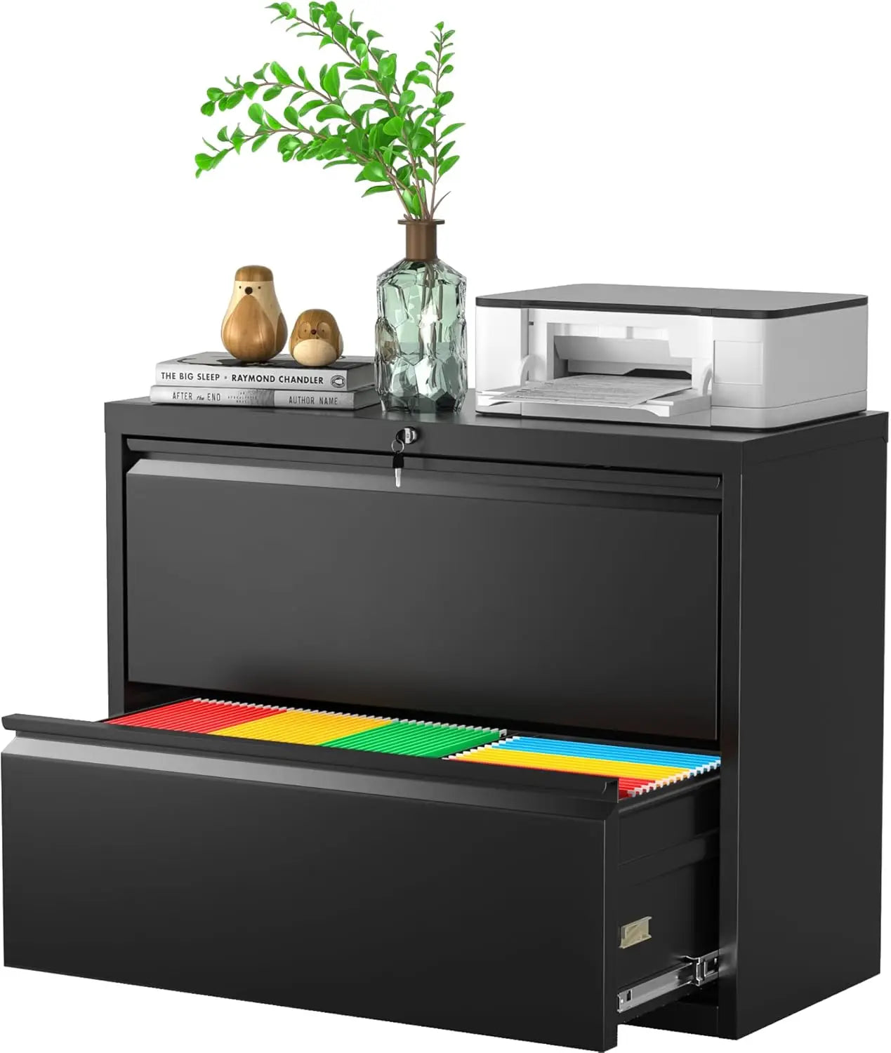 Lateral File Cabinet with Lock for Home Office - Alia's Home Things  