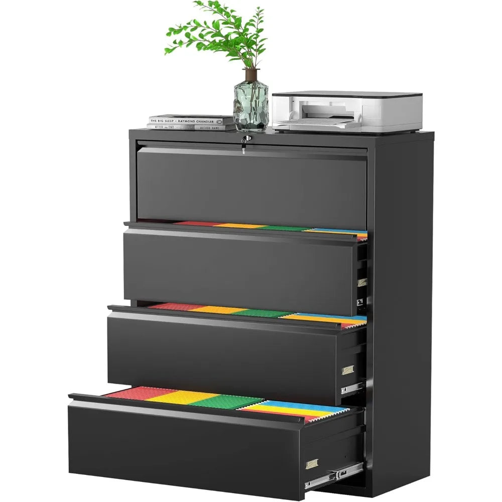 Lateral File Cabinet with Lock for Home Office - Alia's Home Things  