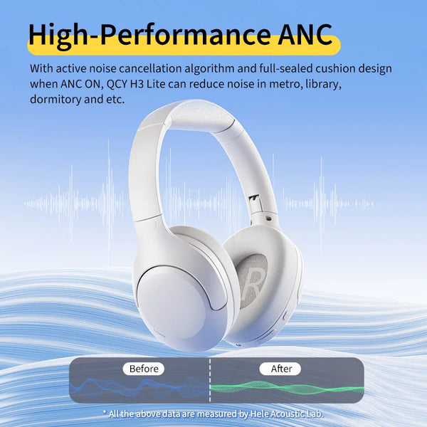QCY H3 Lite ANC Wireless Headphones - Alia's Home Things  
