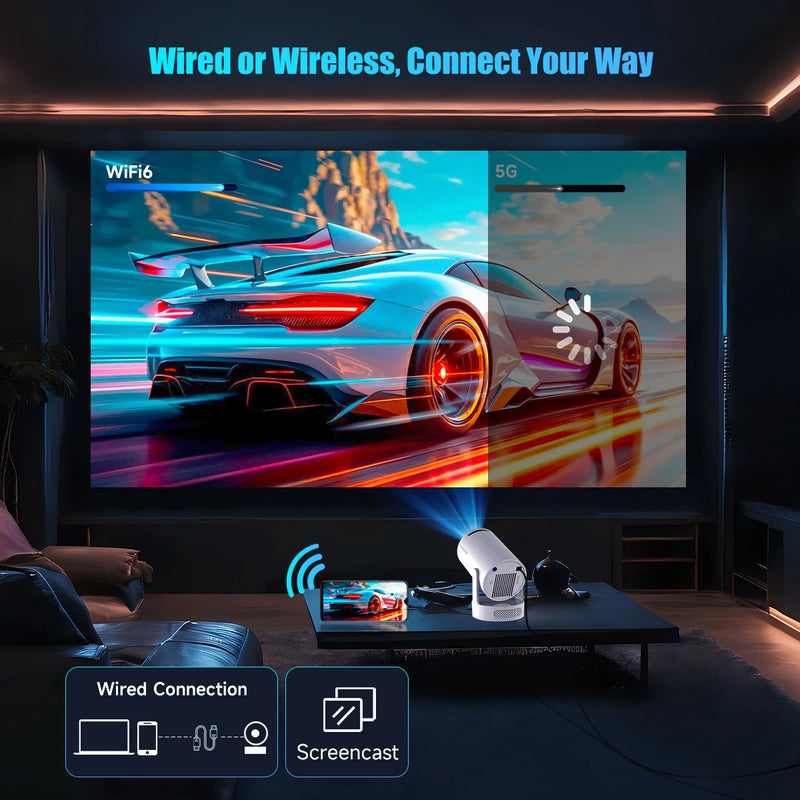 Magcubic HY300 Pro+ Projector 4K 720P w/5W Speaker - Alia's Home Things  