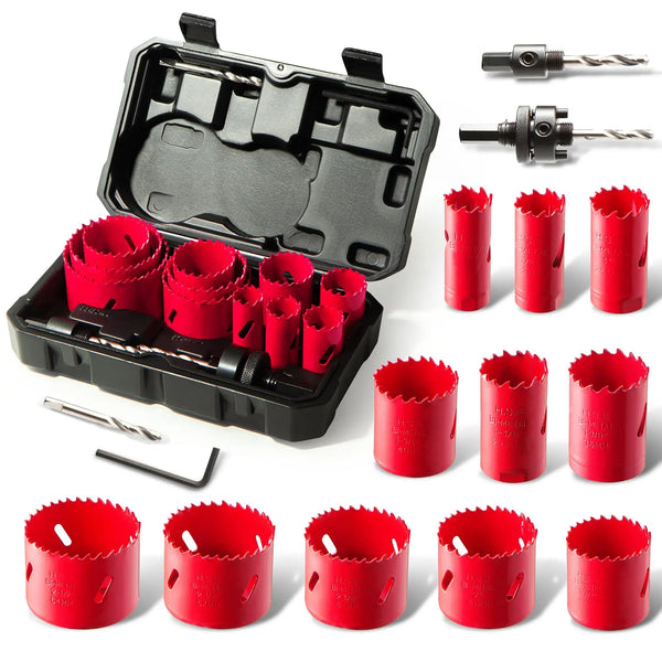 14pcs Hole Saws Set with Storage Box - Alia's Home Things  