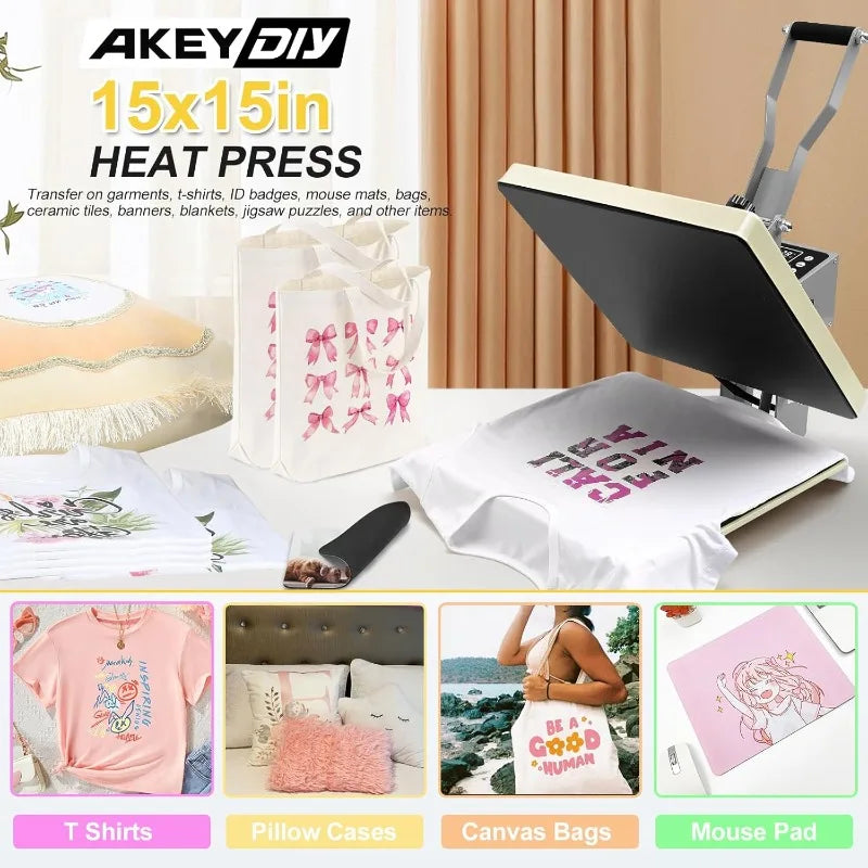 Heat Press, 15x15 Slide Out - Alia's Home Things  