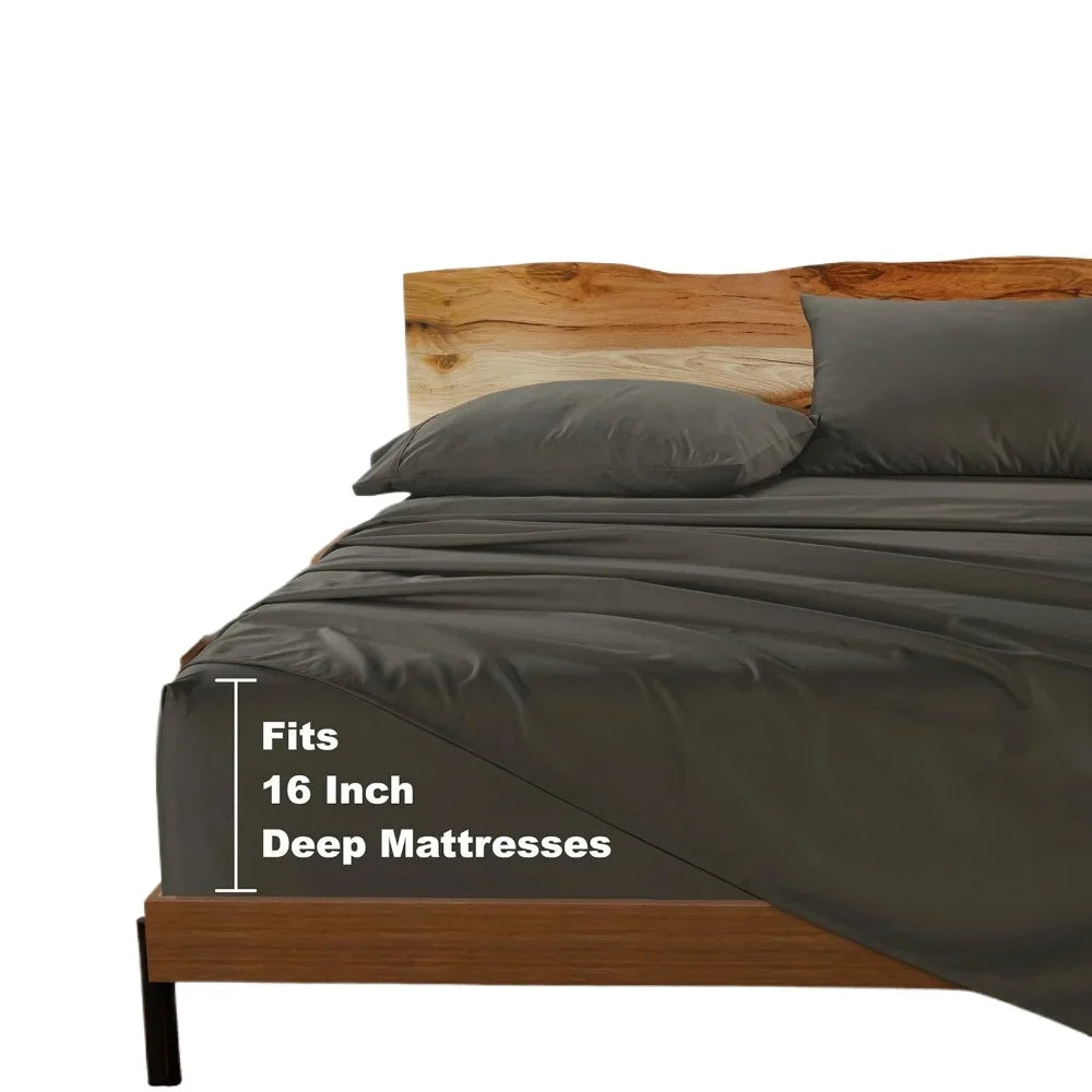 Sheets 1000 Thread Count Bedspreads and Covers 4-Piece Set - Alia's Home Things  