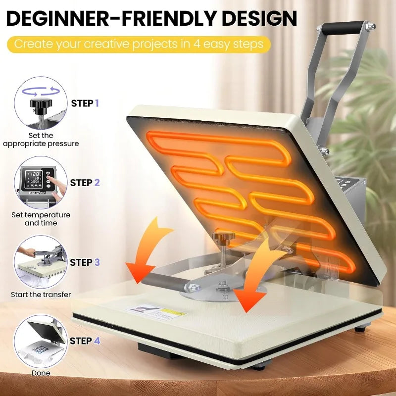 Heat Press, 15x15 Slide Out - Alia's Home Things  