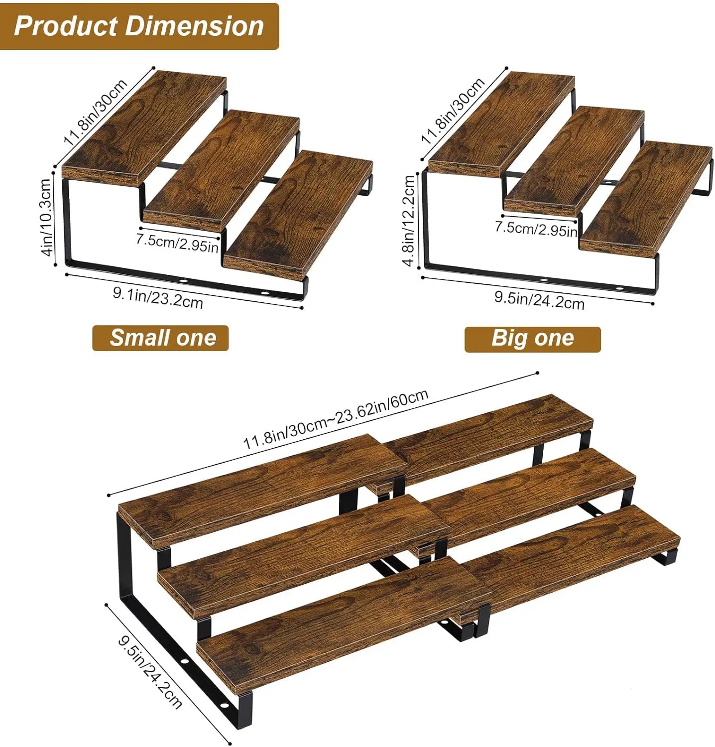 3-Tier Wooden Spice Rack Organizer - Alia's Home Things  