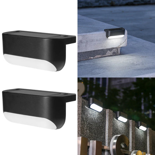 Solar Deck Lights Outdoor, LED Step Lights Waterproof 2Pack - Alia's Home Things  