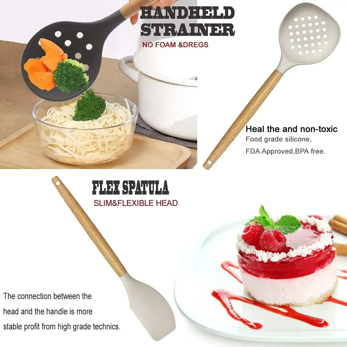 Utensils Set- 35 PCs Heat Resistant Food Grade Silicone - Alia's Home Things  