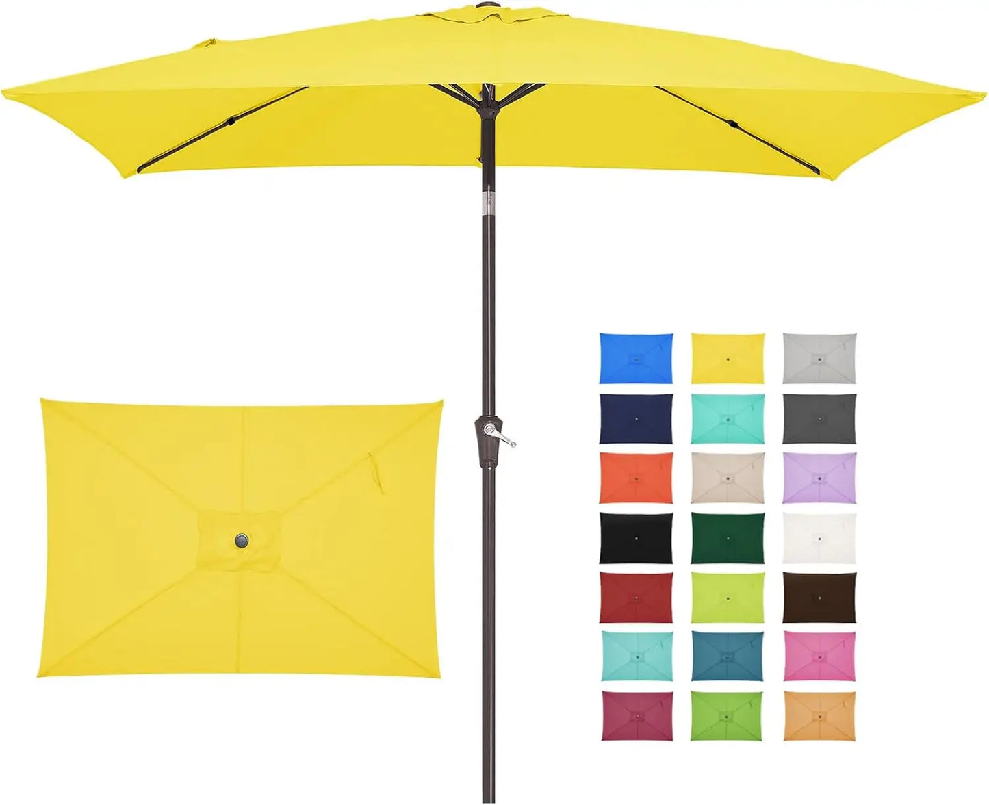 6.5x10 ft Rectangular Patio Umbrellas Outdoor - Alia's Home Things  