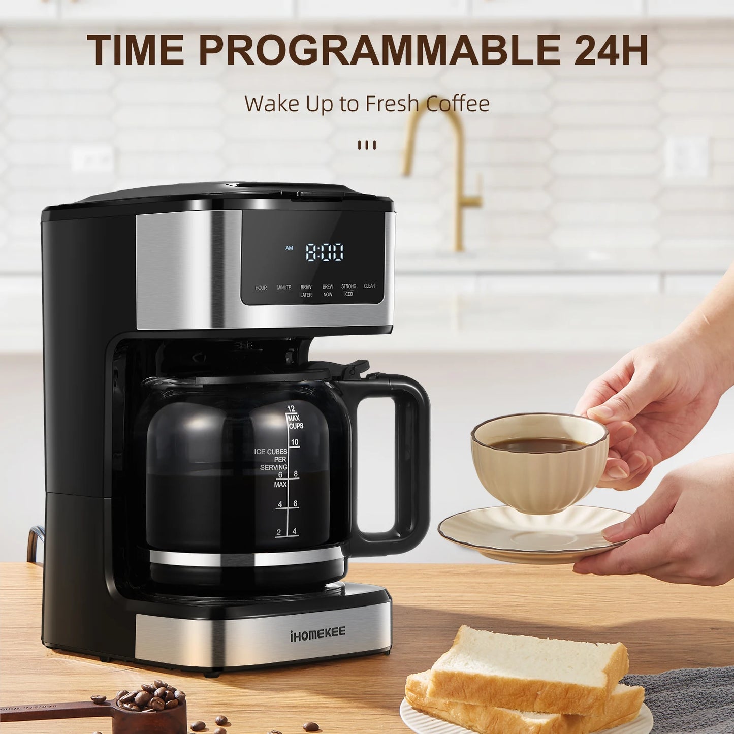 Programmable Drip Coffee Maker 12-Cup - Alia's Home Things  