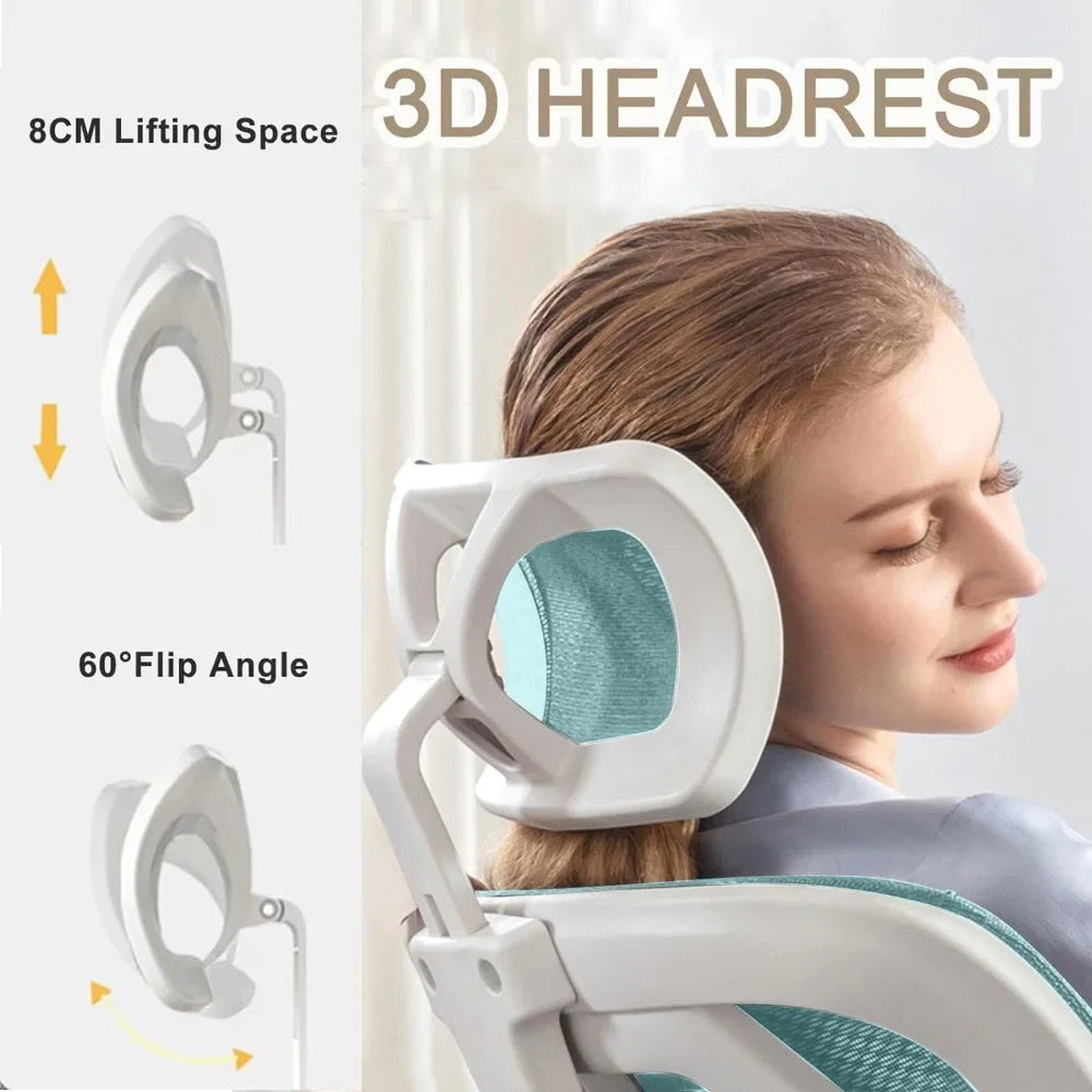 High Back Ergonomic Office Chair With Lumbar Support - Alia's Home Things  