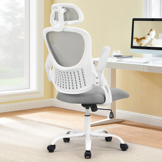 JHK Mesh Ergonomic Office Desk Chair Flip-up Arms - Alia's Home Things  