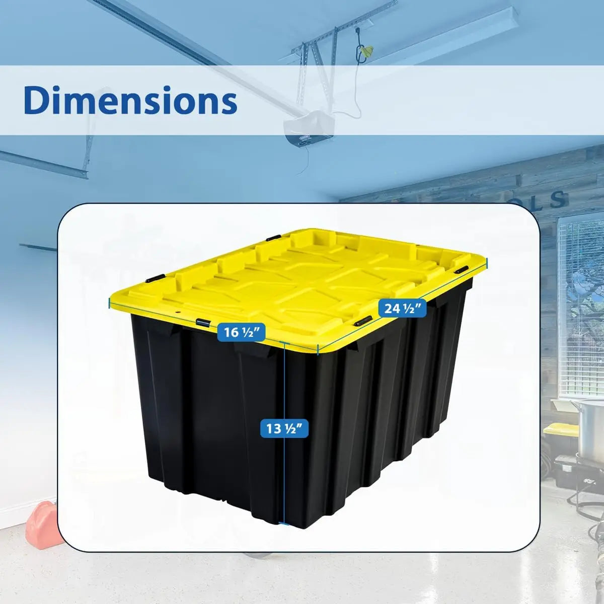 17 Gallon Plastic Storage Bin Tote Organizing Container - Alia's Home Things  