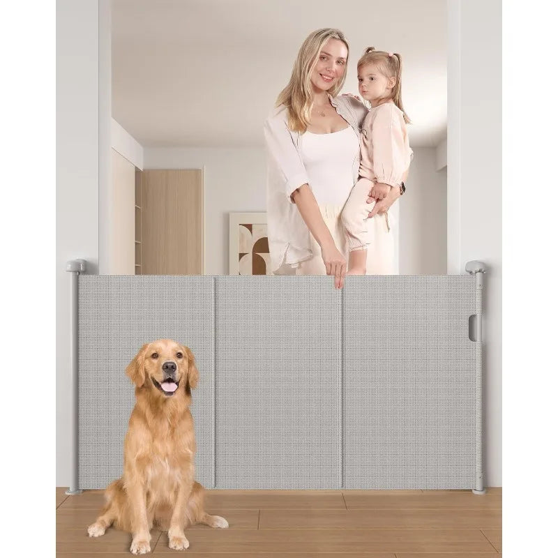 Extended Retractable Baby Gate, 78 Inch Extra Wide - Alia's Home Things  